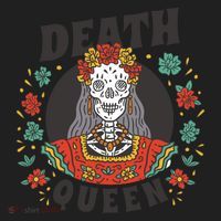 Death Queen Floral Beanie thumb 2
