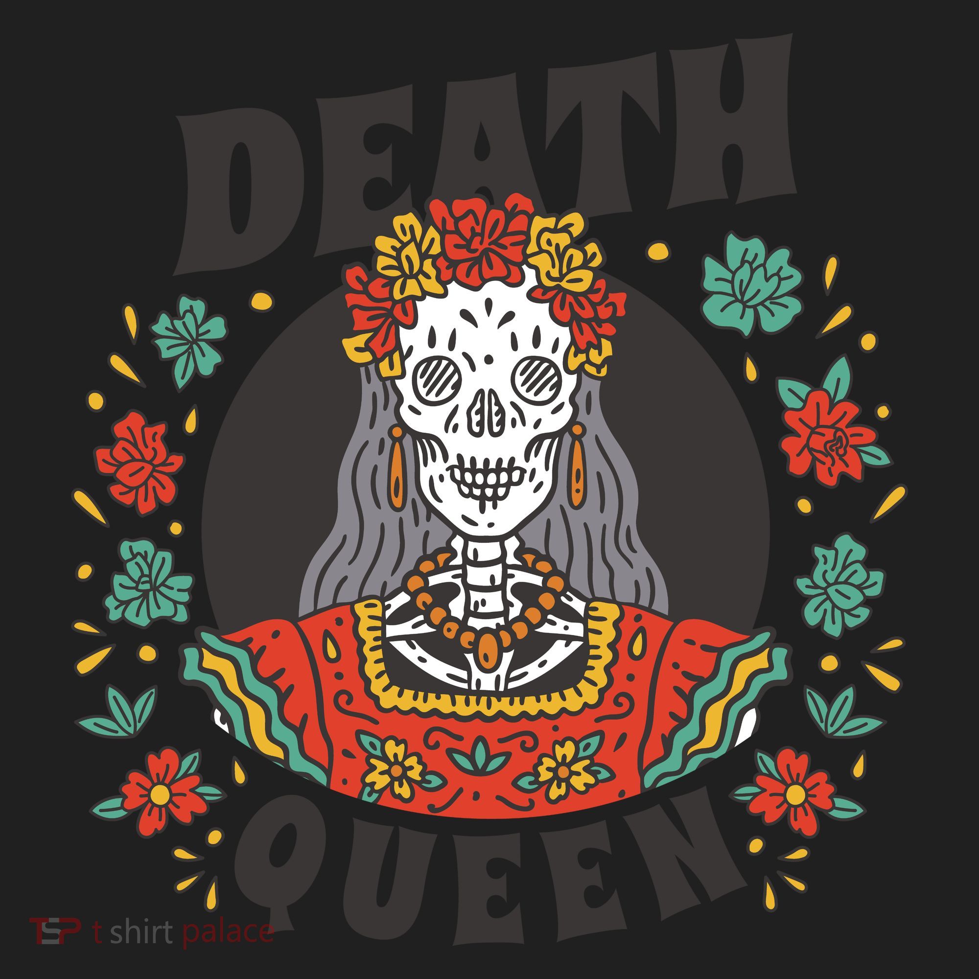 Death Queen Floral Hat