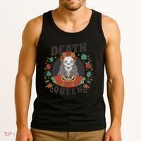 Death Queen Floral Tank Top thumb 3