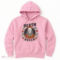 Death Queen Floral Hoodie thumb 0