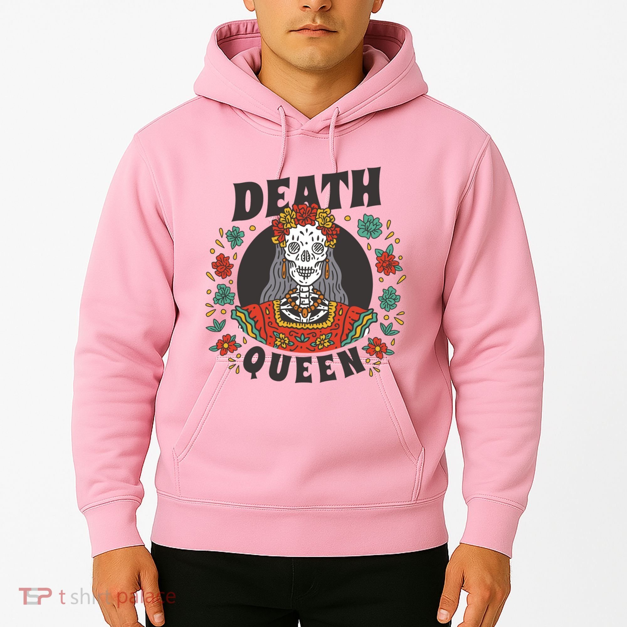Death Queen Floral Hoodie