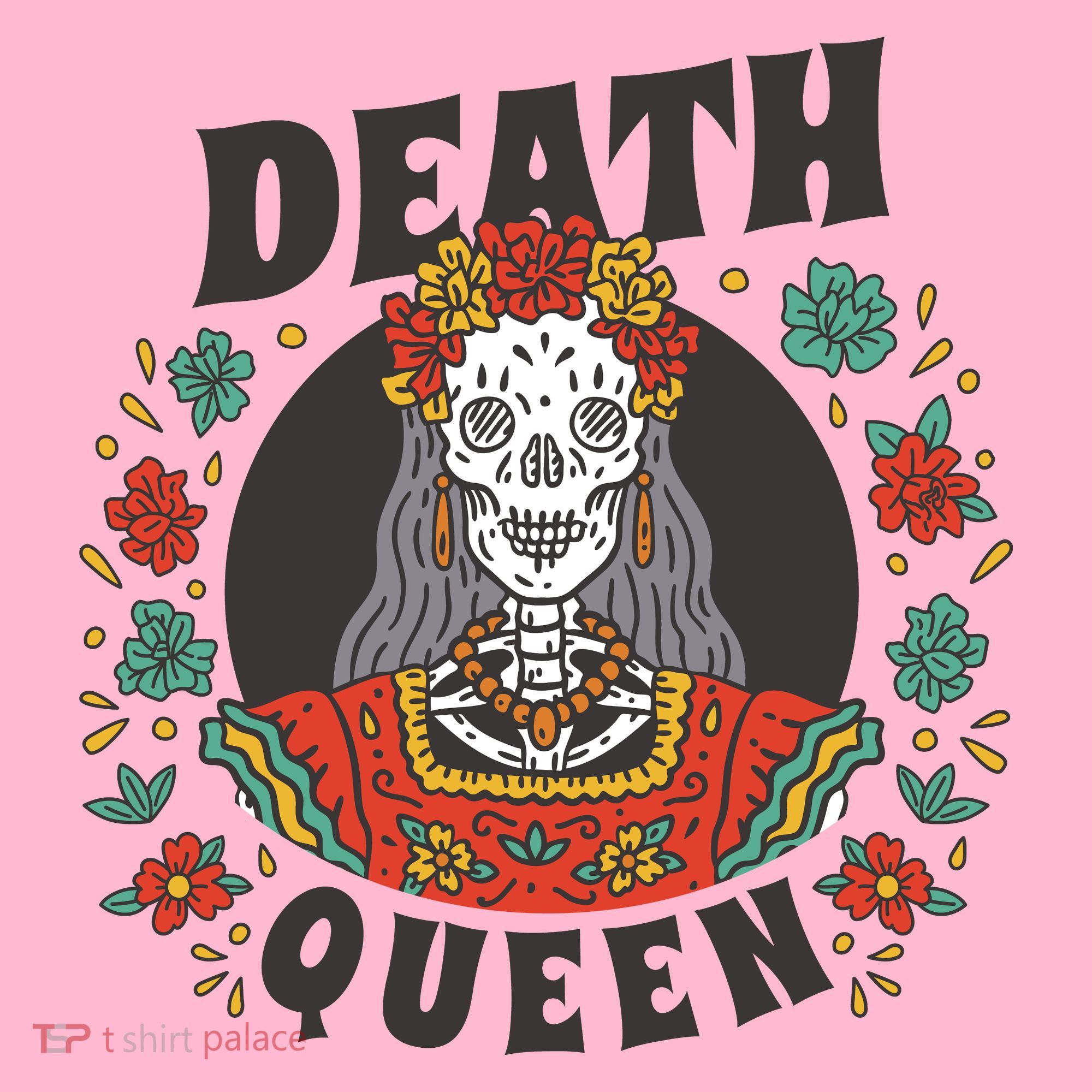 Death Queen Floral T-Shirt