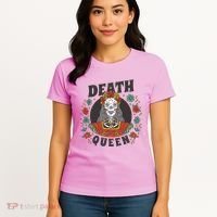 Death Queen Floral Women's T-Shirt thumb 4