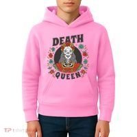 Death Queen Floral Kids Hoodie thumb 4