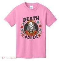 Death Queen Floral Kids T-Shirt thumb 0