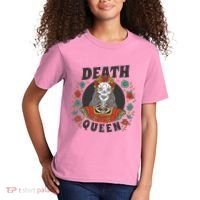 Death Queen Floral Kids T-Shirt thumb 2