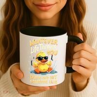 Duck Quote Graphics Yellow Rubber Duck Coffee Mug thumb 3