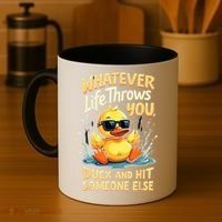 Duck Quote Graphics Yellow Rubber Duck Coffee Mug thumb 4