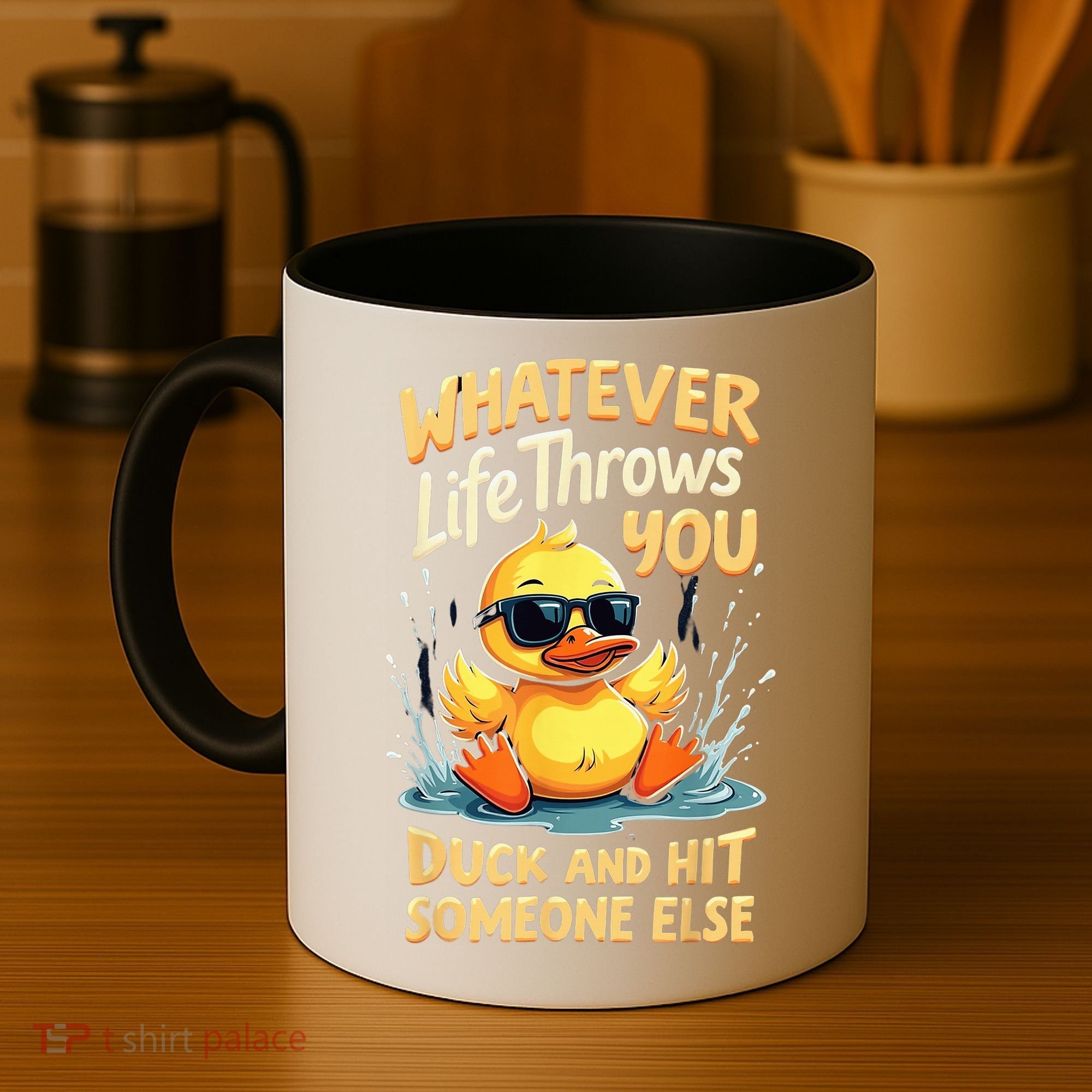 Duck Quote Graphics Yellow Rubber Duck Coffee Mug