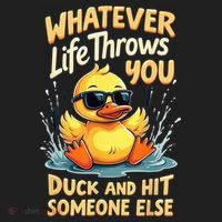 Duck Quote Graphics Yellow Rubber Duck Beanie thumb 2