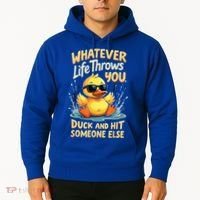 Duck Quote Graphics Yellow Rubber Duck Hoodie thumb 2