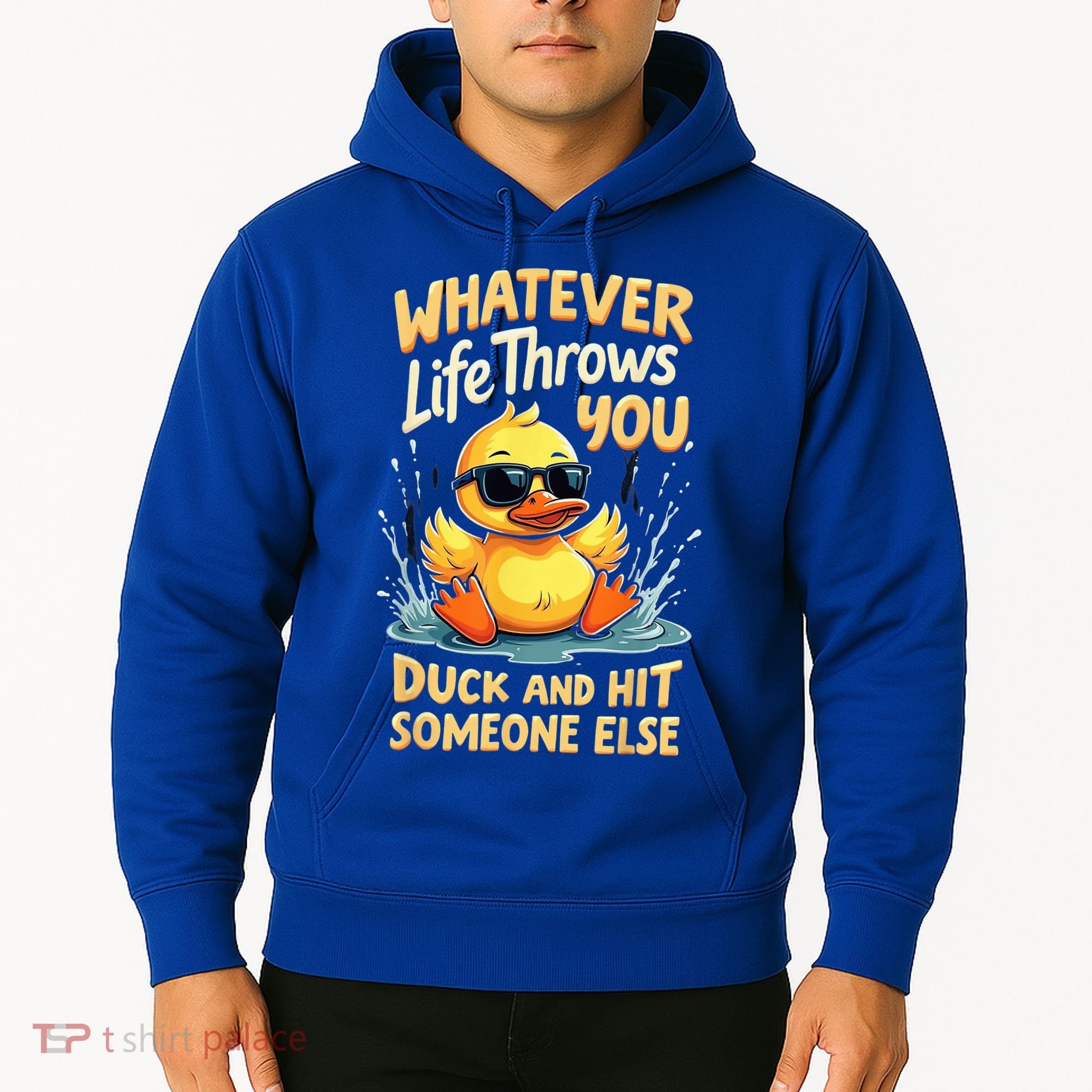 Duck Quote Graphics Yellow Rubber Duck Hoodie