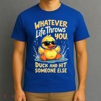 Duck Quote Graphics Yellow Rubber Duck T-Shirt thumb 3