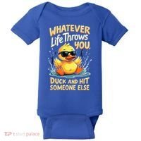 Duck Quote Graphics Yellow Rubber Duck Baby Bodysuit thumb 0