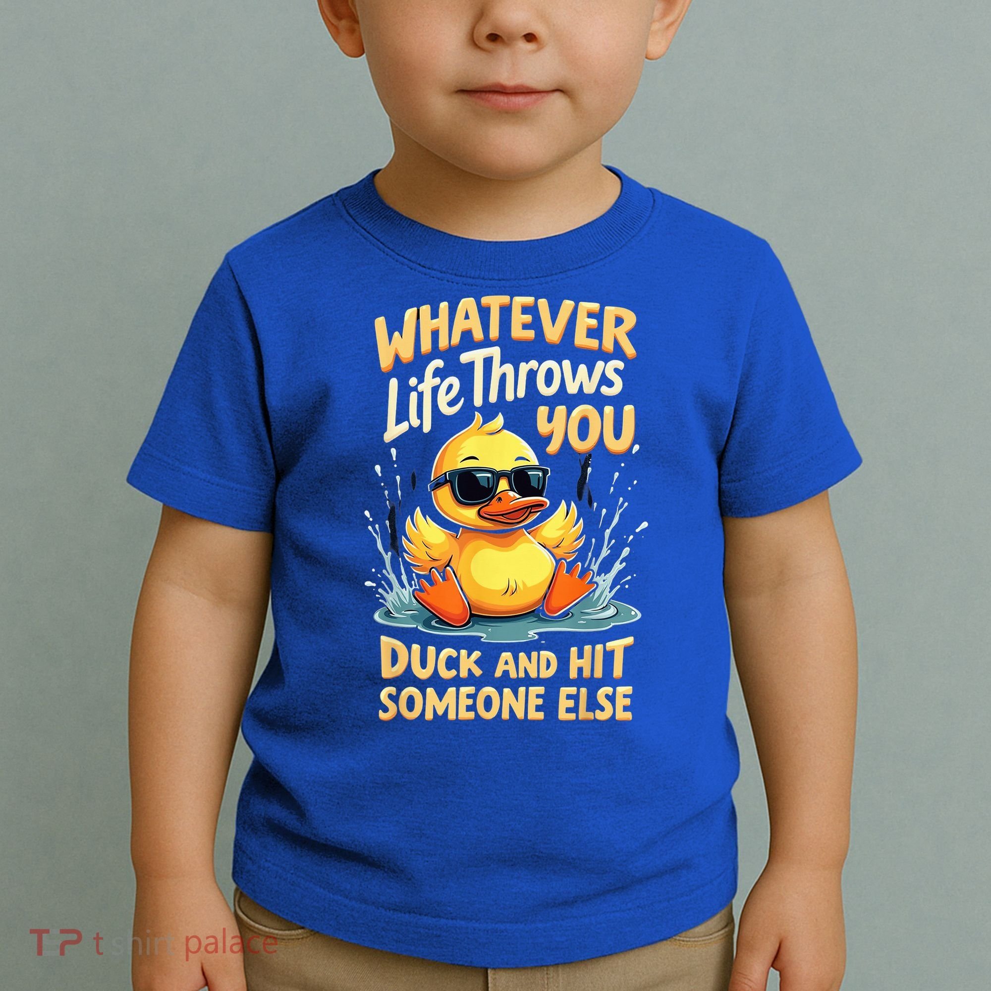 Duck Quote Graphics Yellow Rubber Duck Toddler T-Shirt