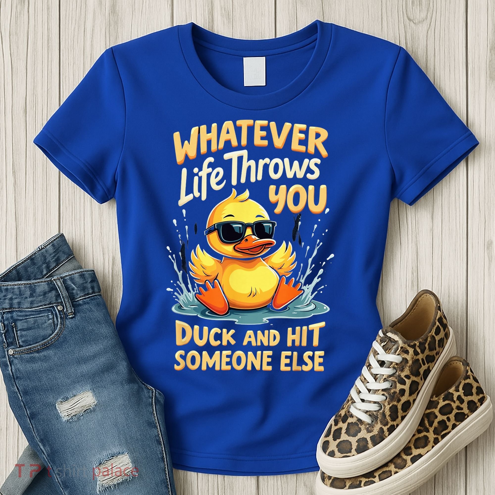 Duck Quote Graphics Yellow Rubber Duck Women's T-Shirt