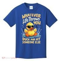 Duck Quote Graphics Yellow Rubber Duck Kids T-Shirt thumb 0