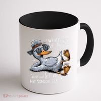 Duck Quote Graphics Whatever Life Throws At You Duck And Let It Hit Someone Else Coffee Mug thumb 1