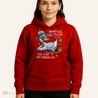 Duck Quote Graphics Whatever Life Throws At You Duck And Let It Hit Someone Else Hoodie thumb 5