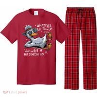 Duck Quote Graphics Whatever Life Throws At You Duck And Let It Hit Someone Else Pajama Set thumb 0