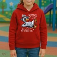 Duck Quote Graphics Whatever Life Throws At You Duck And Let It Hit Someone Else Kids Hoodie thumb 3