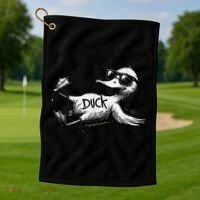 Duck Quote Graphics Whatever Life Throws At You Duck And Let It Hit Someone Else Golf Towel thumb 1