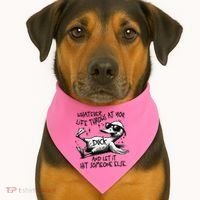 Duck Quote Graphics Whatever Life Throws At You Duck And Let It Hit Someone Else USA-Made Doggie Bandana thumb 1