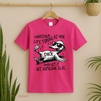 Duck Quote Graphics Whatever Life Throws At You Duck And Let It Hit Someone Else T-Shirt thumb 2