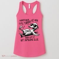 Duck Quote Graphics Whatever Life Throws At You Duck And Let It Hit Someone Else Women's Tank Top thumb 0