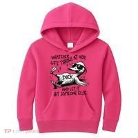 Duck Quote Graphics Whatever Life Throws At You Duck And Let It Hit Someone Else Kids Hoodie thumb 0