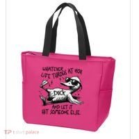 Duck Quote Graphics Whatever Life Throws At You Duck And Let It Hit Someone Else Tote Bag thumb 3