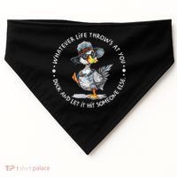 Duck Quote Graphics  USA-Made Doggie Bandana thumb 0