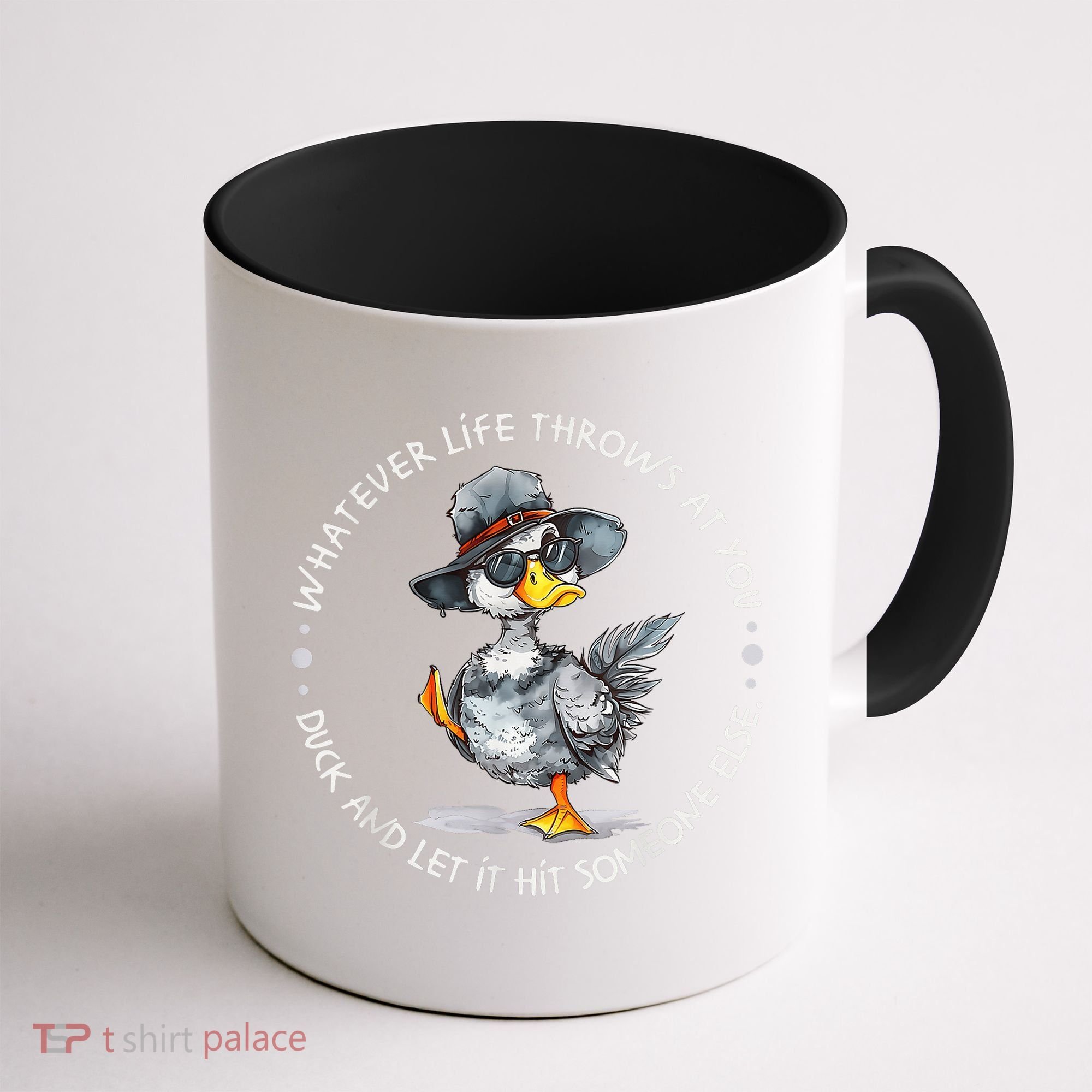 Duck Quote Graphics  Coffee Mug