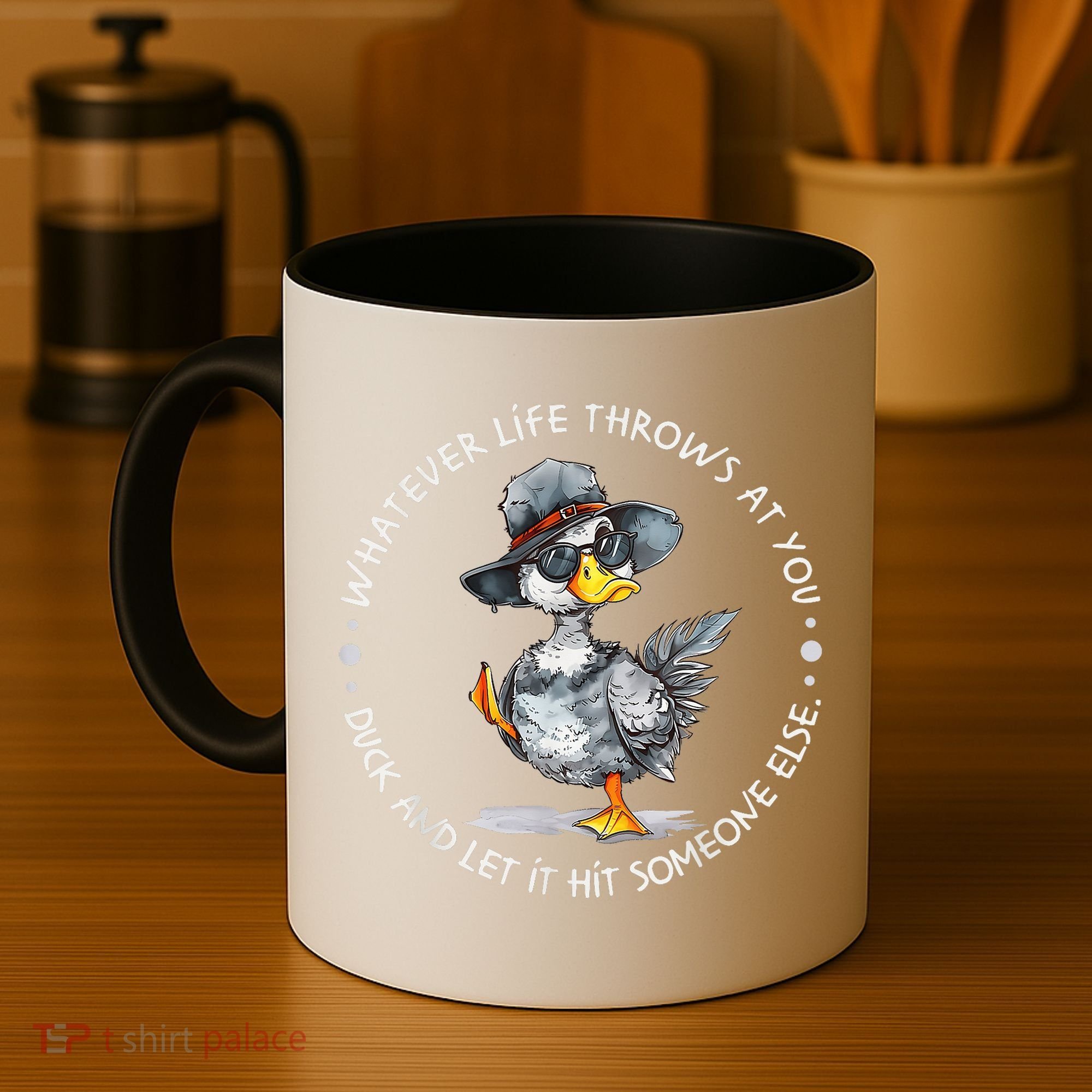 Duck Quote Graphics  Coffee Mug