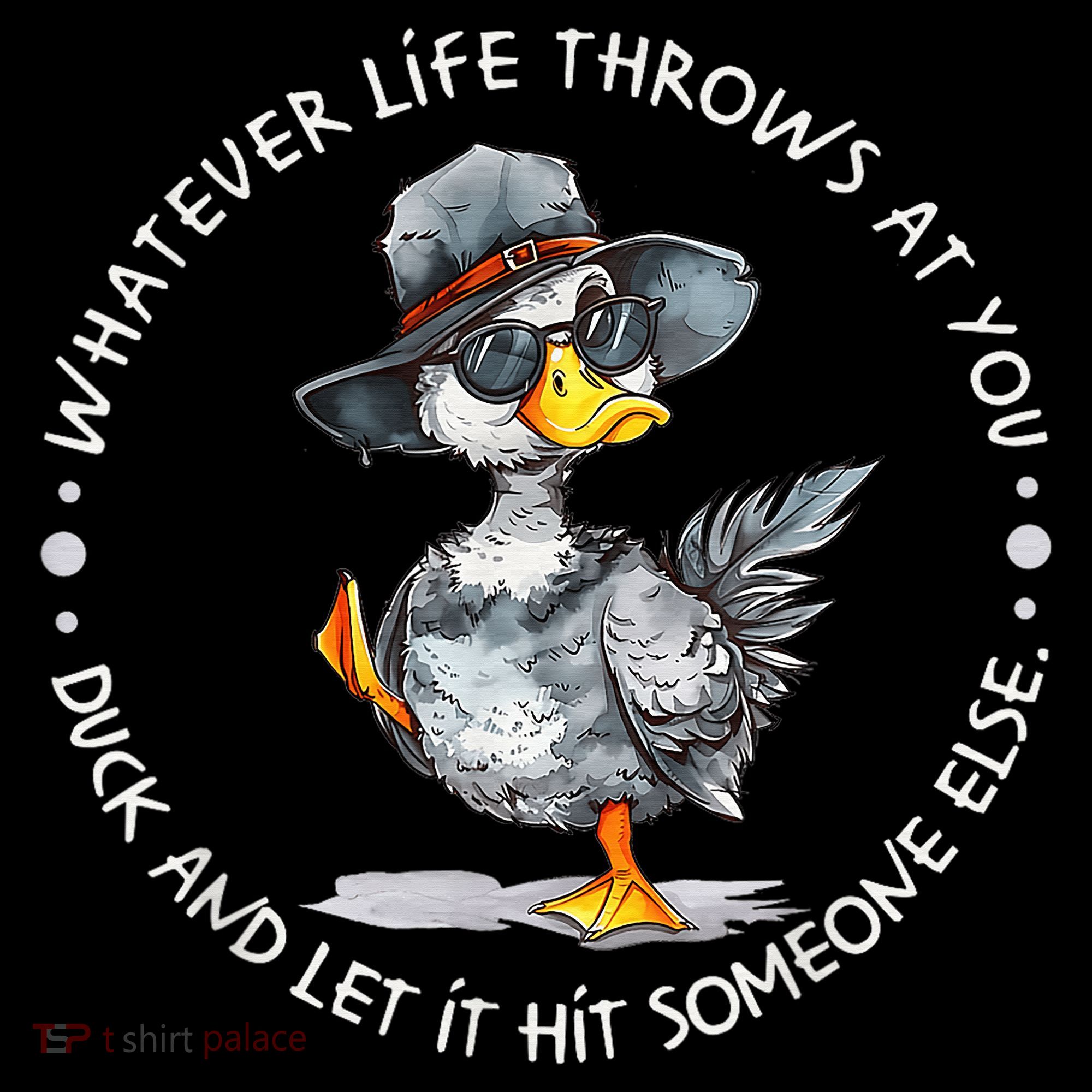 Duck Quote Graphics  Women's Hoodie