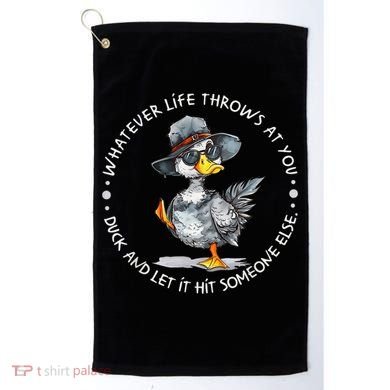 Duck Quote Graphics  Golf Towel
