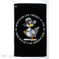 Duck Quote Graphics  Golf Towel thumb 0
