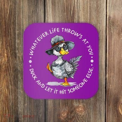Duck Quote Graphics  Coaster