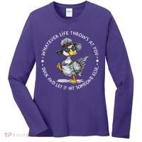 Duck Quote Graphics  Women's Long Sleeve Shirt thumb 0