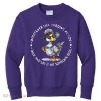 Duck Quote Graphics  Kids Sweatshirt thumb 0