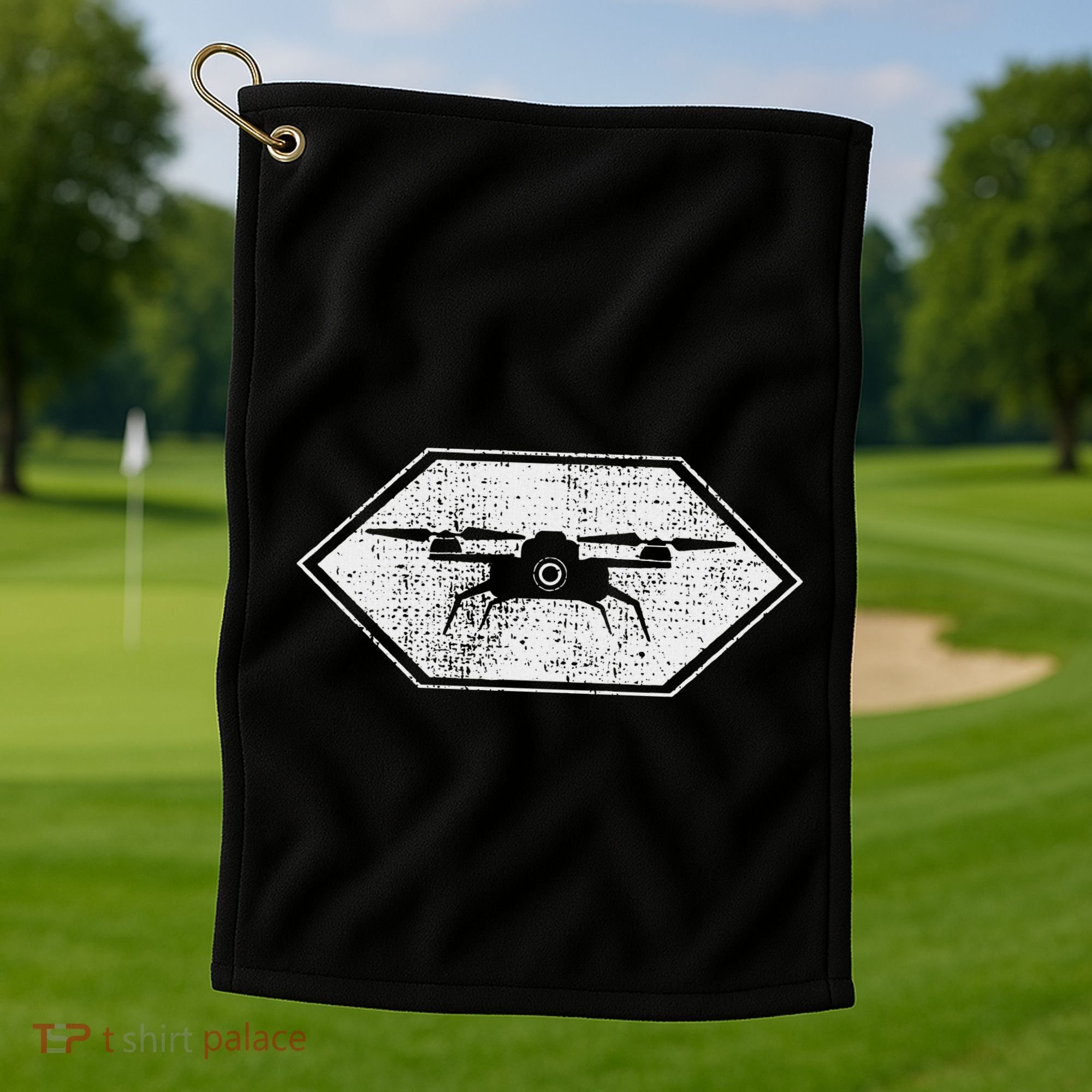 Drone Quadcopter Pilot Rc Fpv Gift Golf Towel