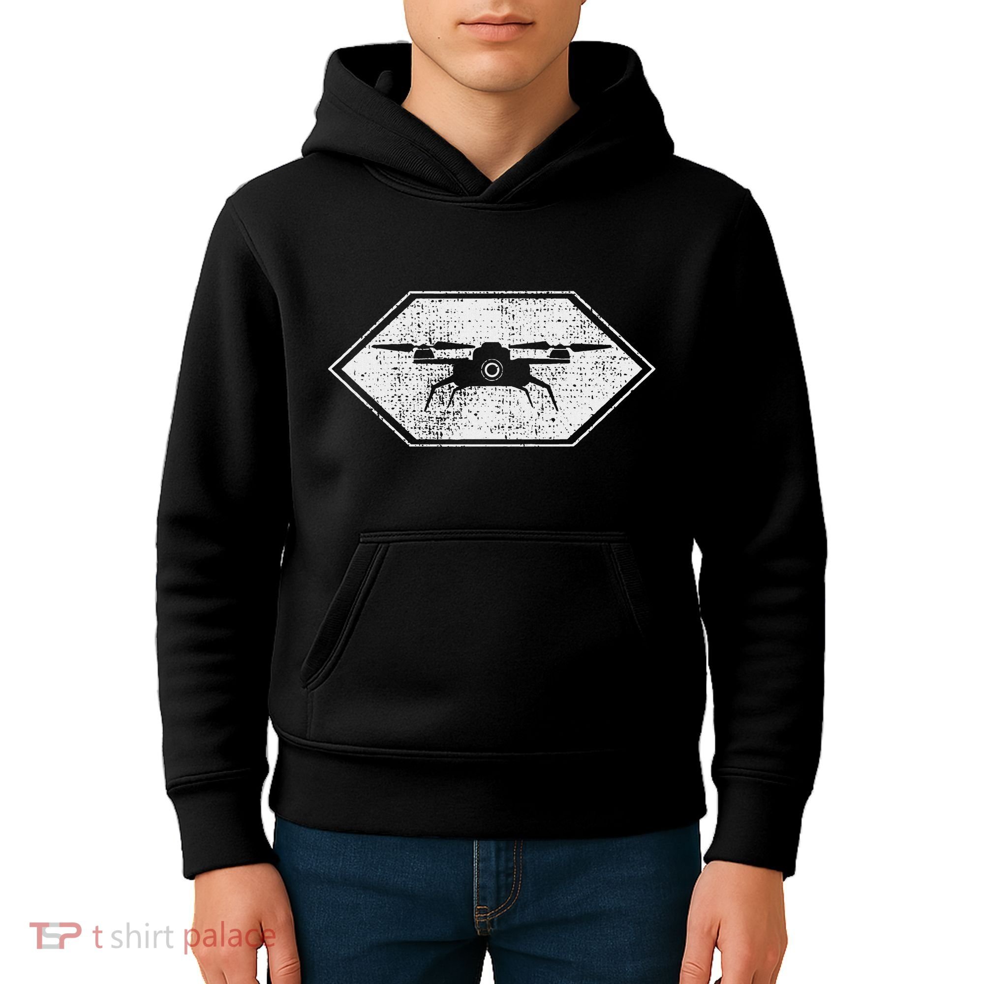 Drone Quadcopter Pilot Rc Fpv Gift Kids Hoodie
