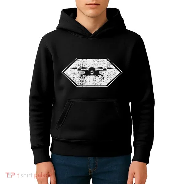 Drone Quadcopter Pilot Rc Fpv Gift Kids Hoodie