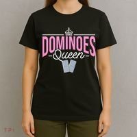 Dominoes Queen Play Domino Mexican Domino T-Shirt thumb 4