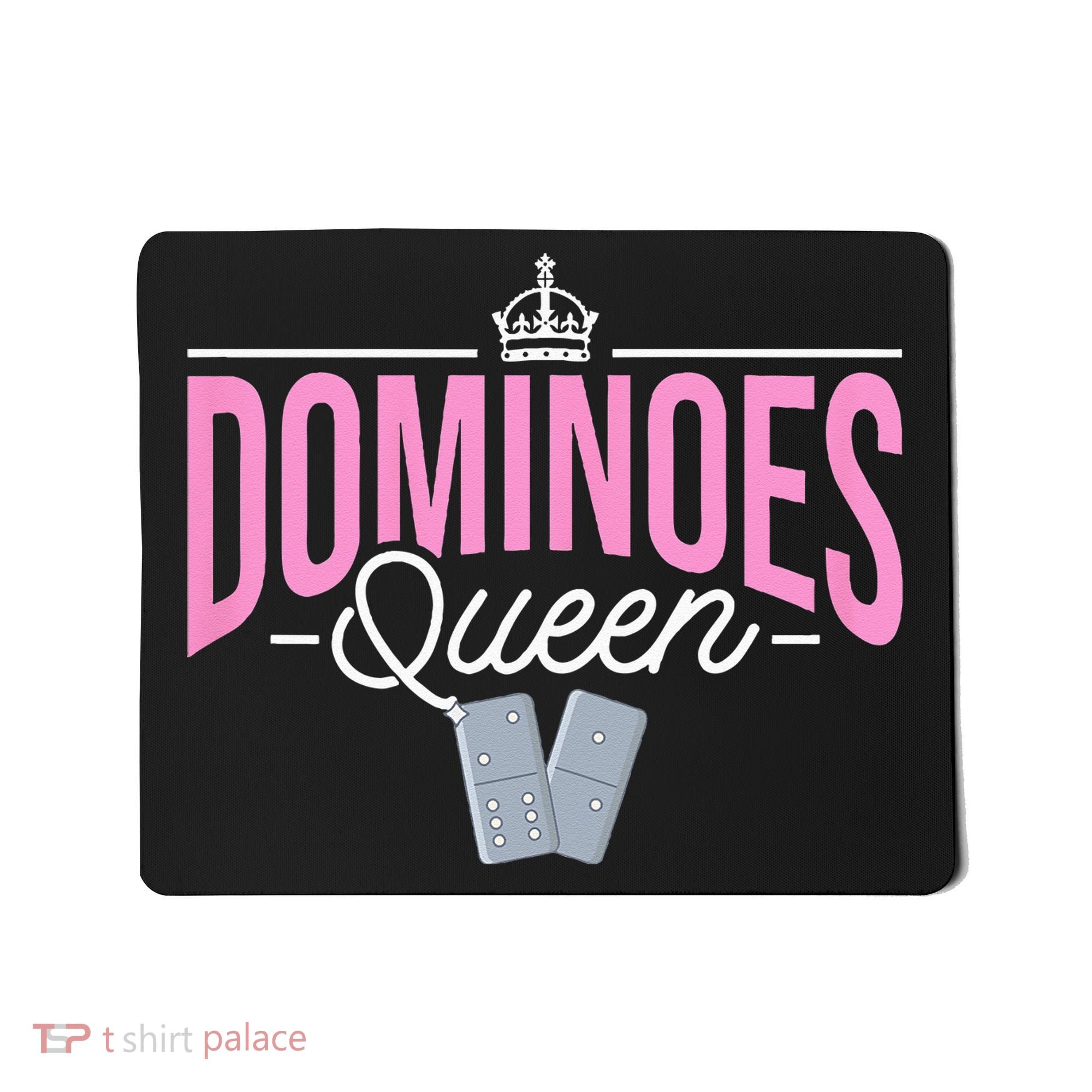 Dominoes Queen Play Domino Mexican Domino Mousepad
