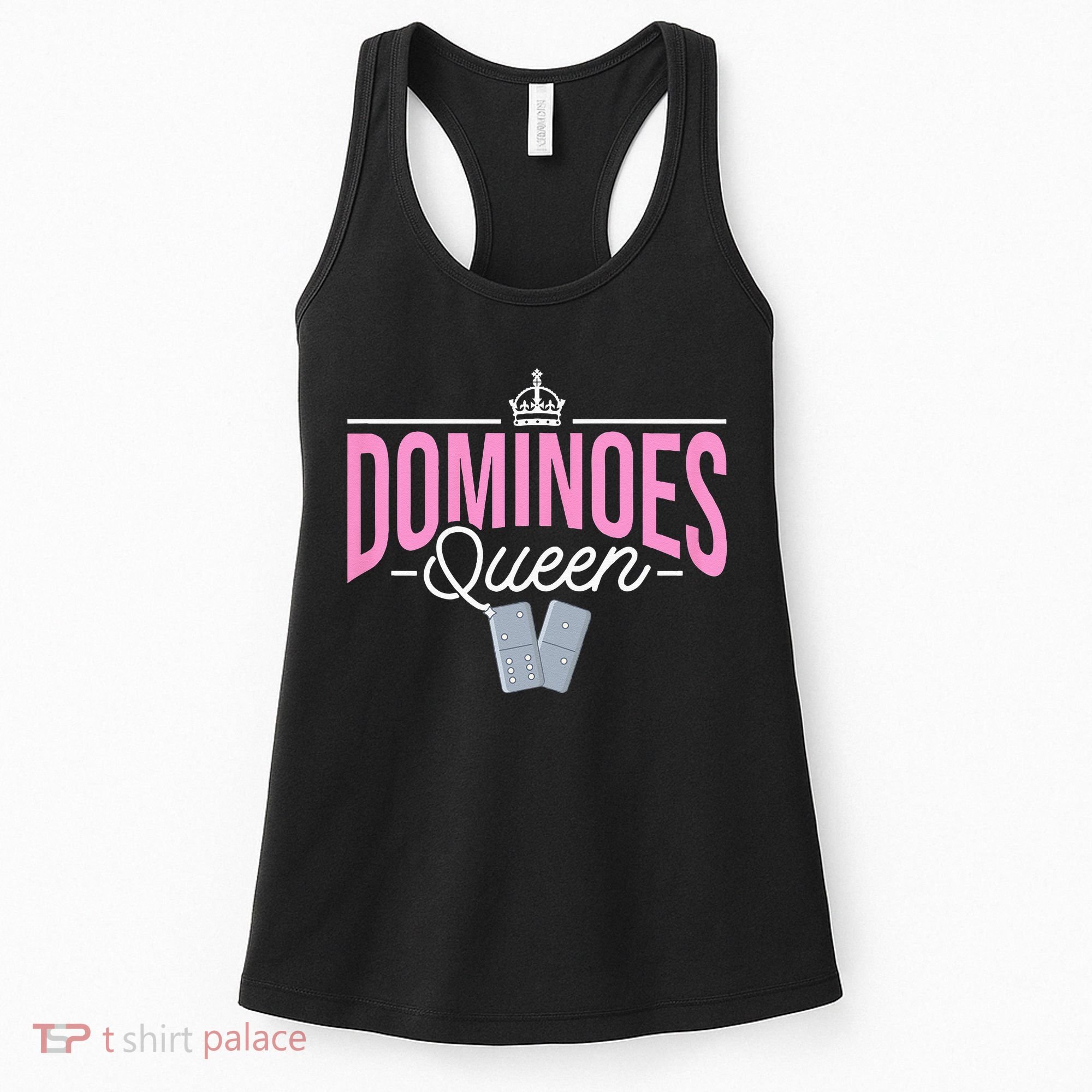 Dominoes Queen Play Domino Mexican Domino Women's Tank Top