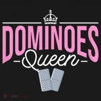 Dominoes Queen Play Domino Mexican Domino Tall Hoodie thumb 2