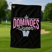 Dominoes Queen Play Domino Mexican Domino Golf Towel thumb 1