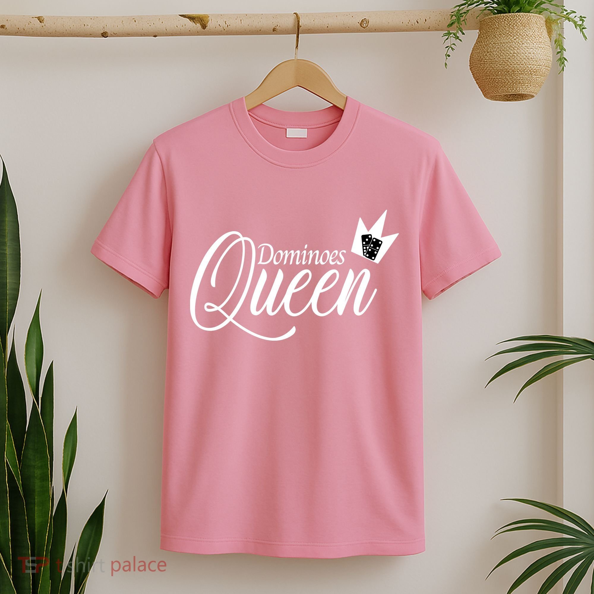Dominoes Queen Play Domino Mexican Domino T-Shirt