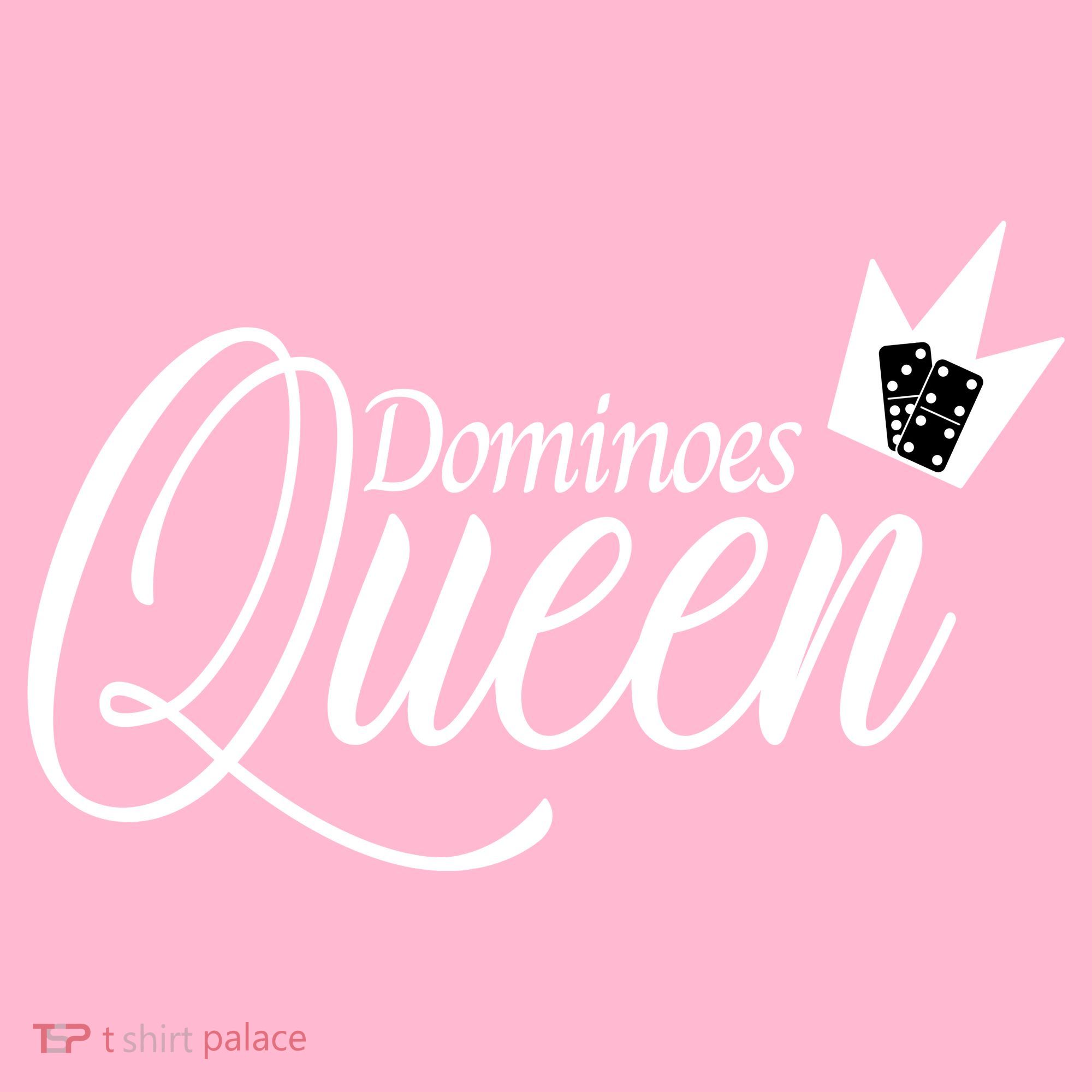 Dominoes Queen Play Domino Mexican Domino T-Shirt